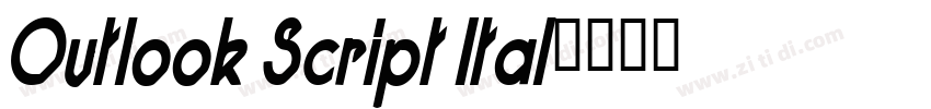 Outlook Script Ital字体转换